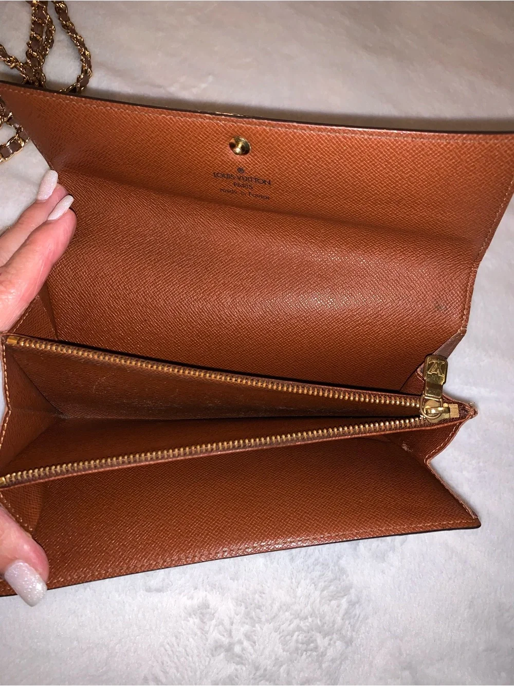 Vintage Authentic Louis Vuitton Monogram Sarah LV Wallet EVC!